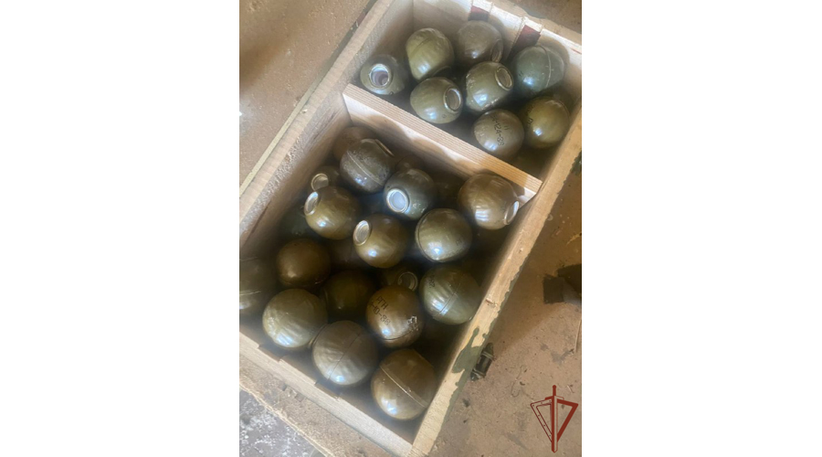 Росгвардейцы обнаружили тайники с большим количеством боеприпасов и взрывчатки в ДНР (видео)
