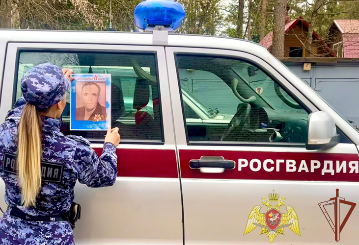 В Северо-Западном округе Росгвардии продолжается акция «Бессмертный автополк»