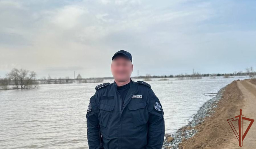 Региональное управление Росгвардии поблагодарили за службу в районе подтопления в Тюменской области