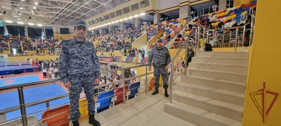 Росгвардейцы обеспечили безопасность проведения Первенства России по кикбоксингу в Дагестане