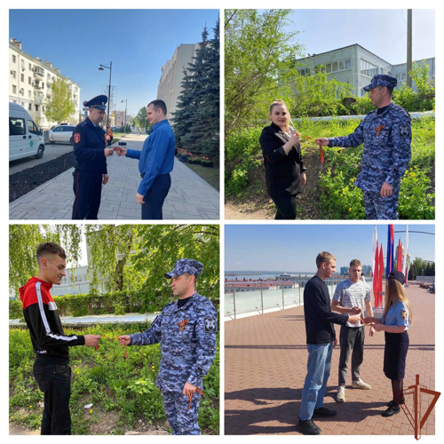 Акция «Георгиевская ленточка»  продолжается в Приволжском округе Росгвардии