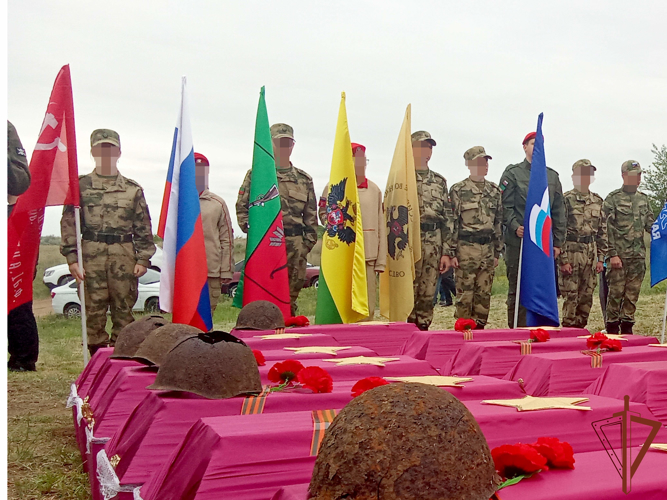 Героев-красноармейцев перезахоронили в Запорожской области при участии Росгвардии