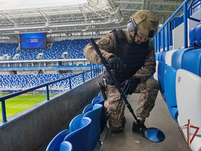 Росгвардейцы обеспечили безопасность футбольного матча 30-го тура Российской Премьер-лиги в Калининграде