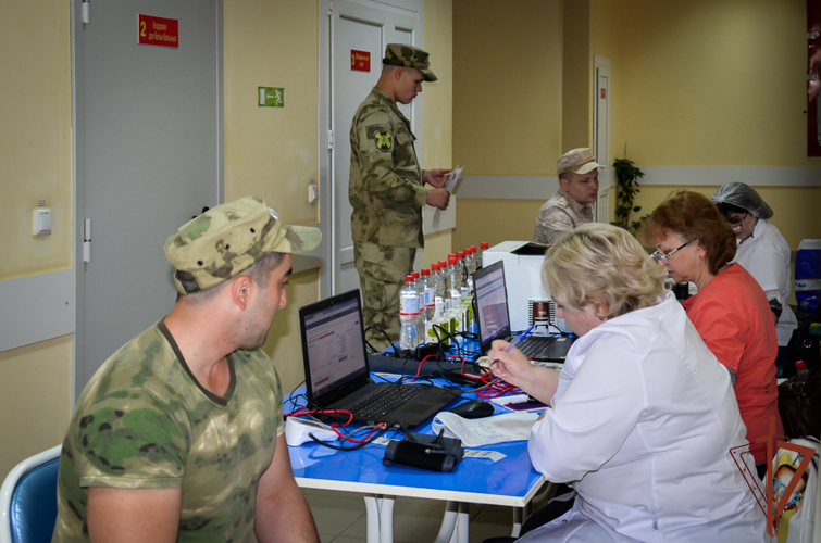 Военнослужащие Росгвардии приняли участие в донорской акции «От сердца к сердцу» в Пятигорске
