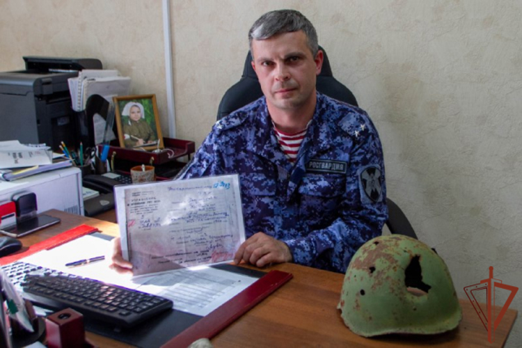В Приволжье росгвардеец принял участие во Всероссийской акции «Вахта памяти» (видео)