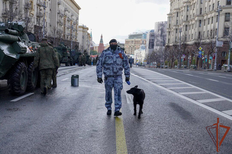 В День Победы Росгвардия обеспечивала безопасность на  праздничных мероприятиях в столице (видео)