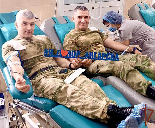 Росгвардейцы из Иркутской области сдали кровь для помощи детям
