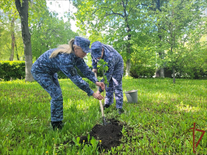 Росгвардейцы присоединились к акции «Сад памяти» в Самаре