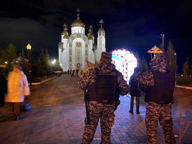 Росгвардия обеспечила безопасность граждан в период празднования Пасхи на Урале 