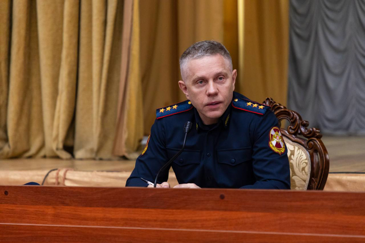 Генерал-полковник полиции Анатолий Маликов провел занятие для выпускников Санкт-Петербургского военного института Росгвардии