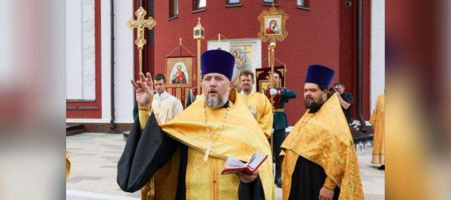 В честь Святого равноапостольного великого князя Владимира в главном храме Росгвардии состоялось торжественное богослужение (видео)