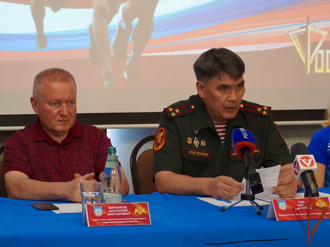 Брифинг по вопросам предстоящих чемпионатов Росгвардии по легкоатлетическому кроссу и служебному биатлону прошёл во Владимире