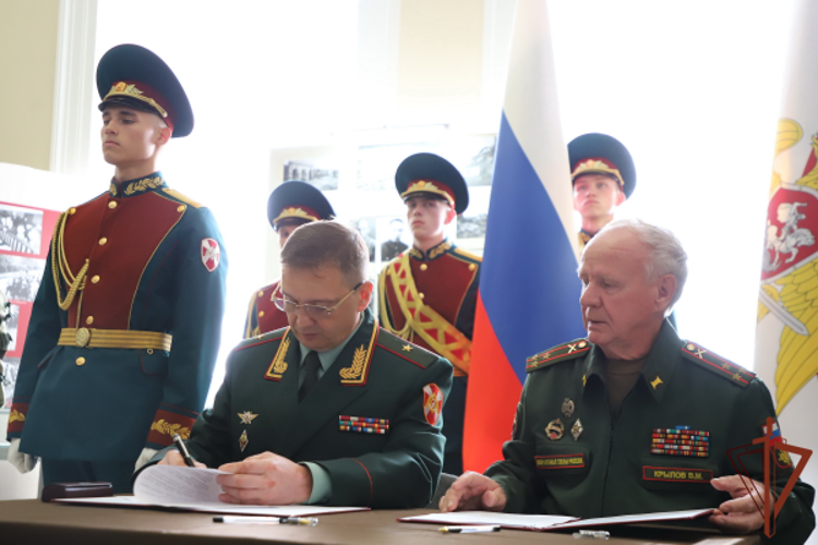 Подписание соглашения между Военной академией Росгвардии и Военно-историческим музеем артиллерии прошло в Санкт-Петербурге