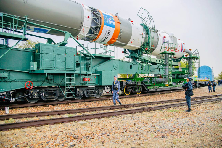 Росгвардейцы обеспечили безопасность транспортировки ракеты-носителя «Союз-2.1а» на космодроме «Байконур»