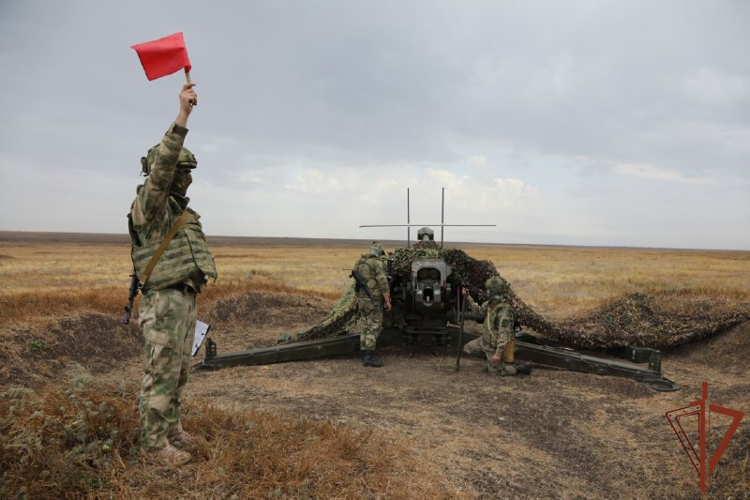 В Росгвардии определили лучших артиллеристов (видео)