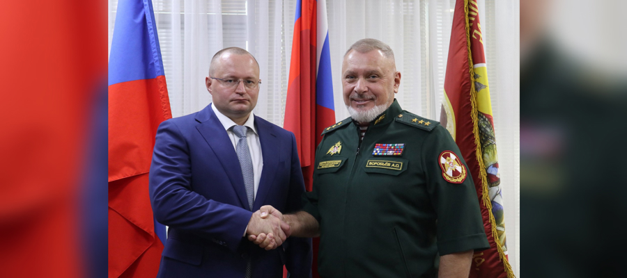 Заместитель директора Росгвардии генерал-полковник Алексей Воробьев провел рабочую встречу с руководством Центра спорта и образования «Самбо-70» 