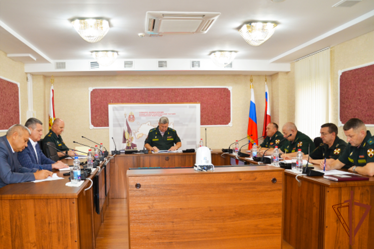 В Северо-Кавказском ордена Жукова округе Росгвардии состоялось заседание оперативного штаба