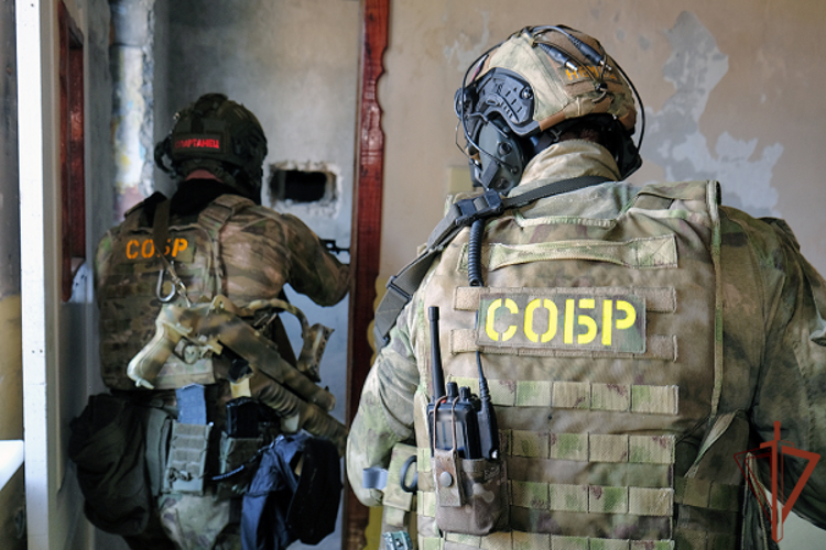 В Запорожской области Росгвардия и ФСИН освободили условных заложников в ходе межведомственного учения (видео)