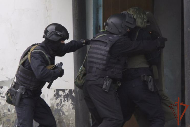 При силовой поддержке спецназа Росгвардии в Омской области задержан подозреваемый в терроризме