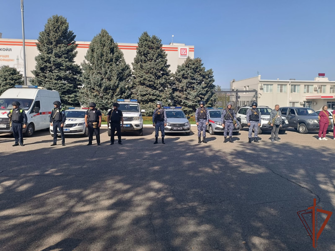 В Северо-Кавказском округе Росгвардии прошла тренировка по гражданской обороне