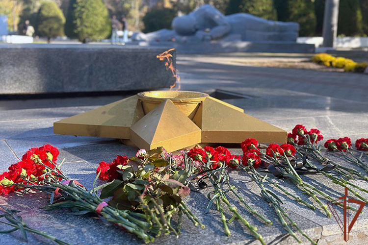 Представители теруправления Росгвардии приняли участие в памятных мероприятиях в Мелитополе (видео)