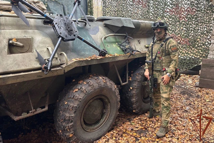 Росгвардейцы сбили вражеский беспилотник «Баба-Яга» и FPV-дрон камикадзе в Белгородской области (видео)