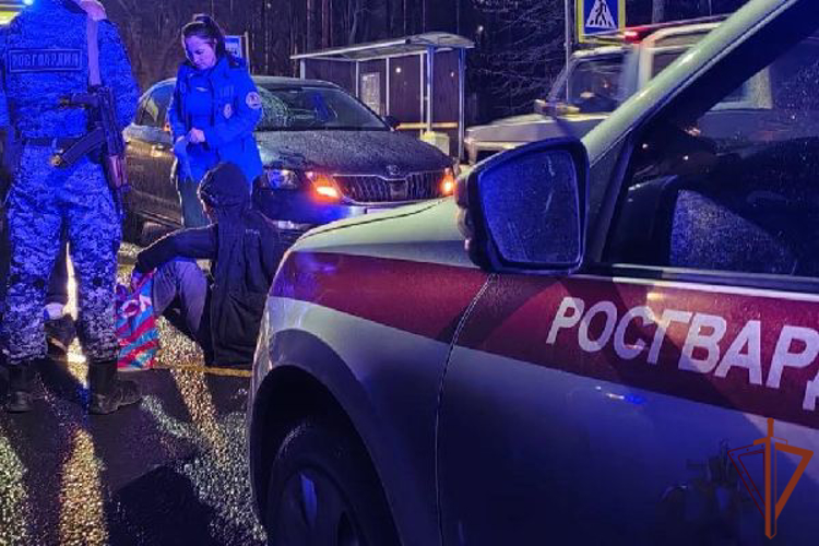 Сотрудники Росгвардии в Санкт-Петербурге первыми прибыли на место ДТП и оцепили территорию