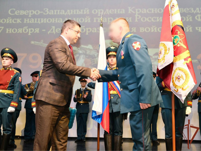 Полк по охране ВГО Северо-Западного округа Росгвардии  отметил 45-ю годовщину со дня сформирования  