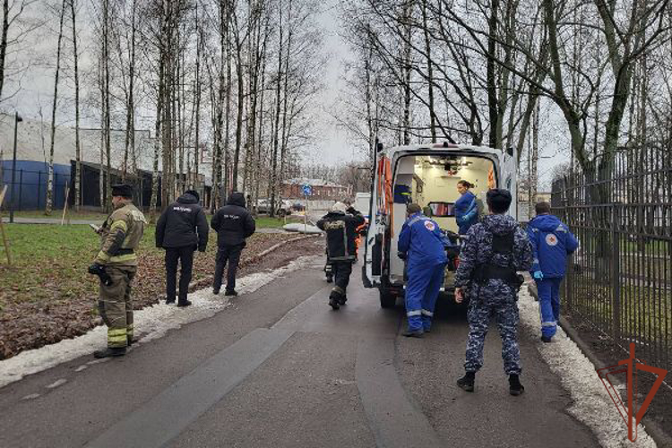 В Петербурге наряд Росгвардии оказал содействие сотрудникам МЧС в спасении упавшего в воду гражданина 