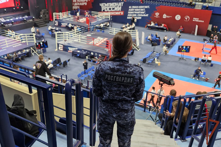 Безопасность на чемпионате России по кикбоксингу в Кузбассе обеспечила Росгвардия