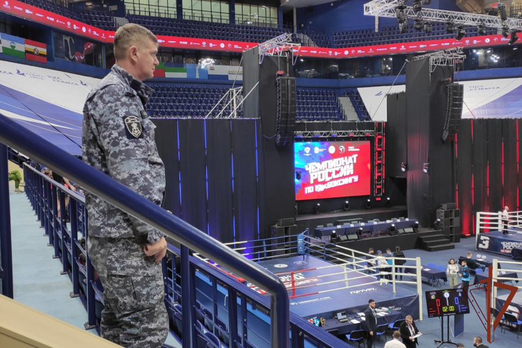 Безопасность на чемпионате России по кикбоксингу в Кузбассе обеспечила Росгвардия