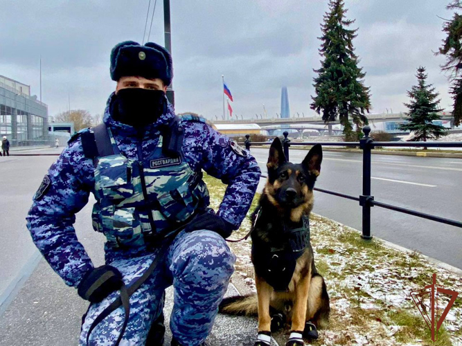 В Санкт-Петербурге безопасность матча РПЛ по футболу обеспечили росгвардейцы
