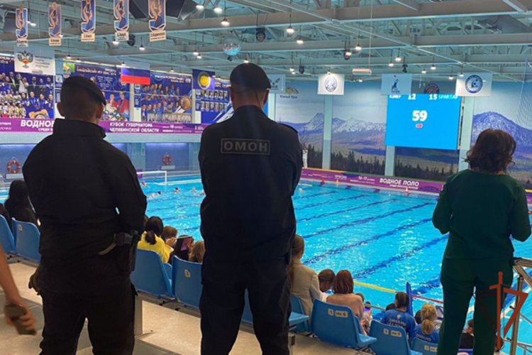 Росгвардейцы обеспечили безопасность чемпионата России по водному поло в Челябинской области
