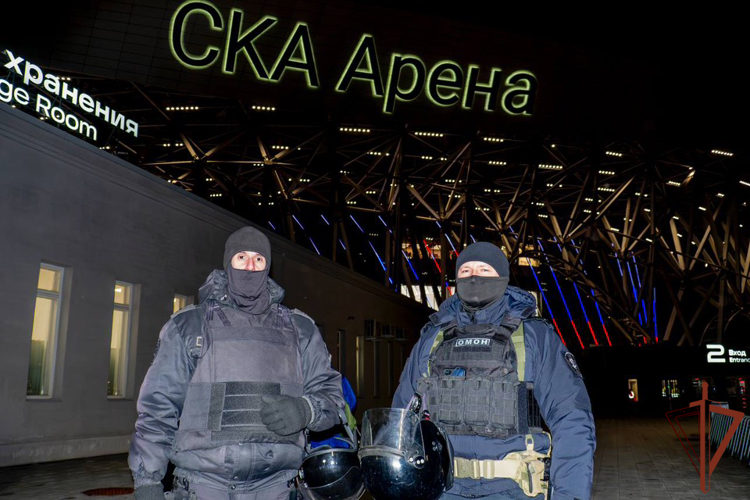Безопасность матча КХЛ в Санкт-Петербурге обеспечили росгвардейцы