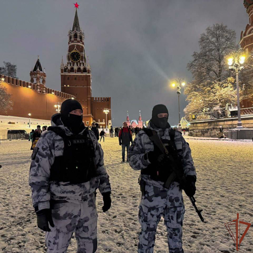 Свыше 3-х тысяч росгвардейцев обеспечивали безопасность в новогоднюю ночь в Москве