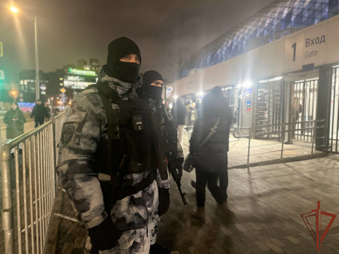 Военнослужащие и сотрудники Росгвардии обеспечили безопасность спортивных мероприятий в Москве