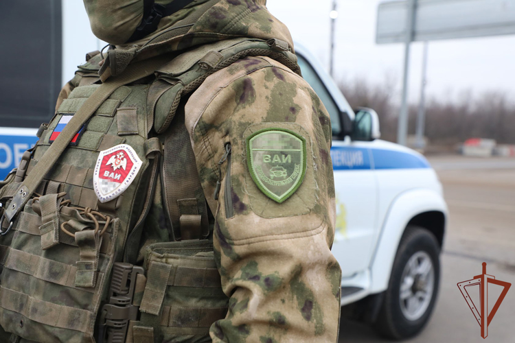 В свой профессиональный праздник инспекторы ВАИ Росгвардии обеспечивают безопасность дорожного движения в новых российских регионах (видео)