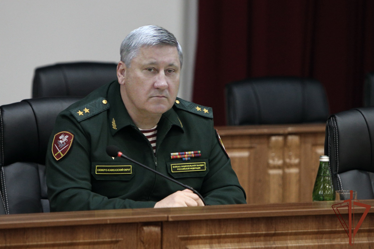 В Северо-Кавказском округе Росгвардии прошел сбор с кандидатами на поступление в высшие военные учебные заведения 