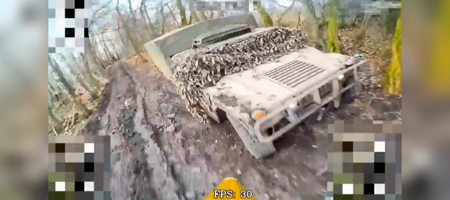 Спецназ Росгвардии уничтожил HMMWV ВСУ в Курской области (видео)