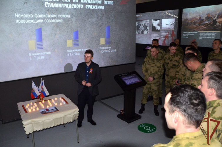 В Северо-Кавказском округе Росгвардии прошел сбор с кандидатами на поступление в высшие военные учебные заведения 