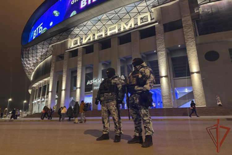 Военнослужащие и сотрудники Росгвардии обеспечили безопасность в период проведения хоккейных матчей в Москве
