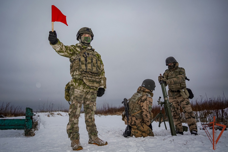 Артиллеристы Северо-Западного округа Росгвардии в Ленинградской области отработали уничтожение условных диверсионных групп (видео)