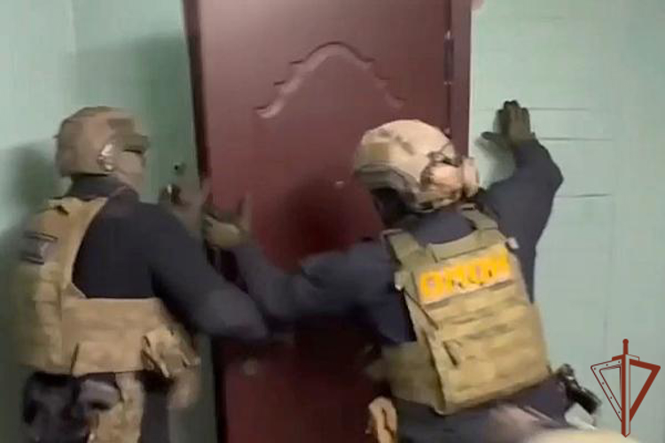 При силовой поддержке ОМОН Росгвардии в Санкт-Петербурге задержаны подозреваемые в хищении около 12 млн рублей при выполнении госконтракта (видео)