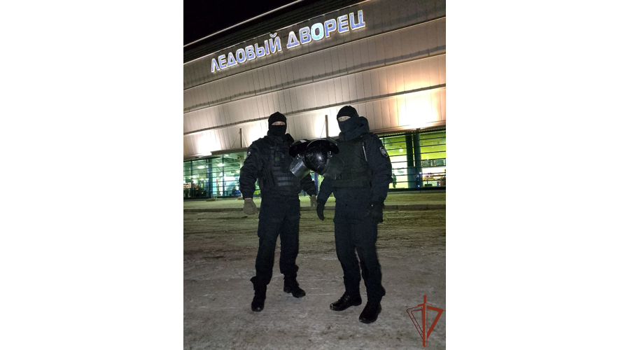 Безопасность хоккейного матча «Северсталь» — «Торпедо» в Череповце обеспечили сотрудники Росгвардии