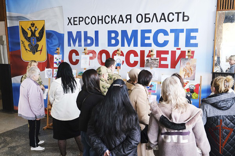 В Херсонской области открылась выставка детского рисунка «Моя Росгвардия»