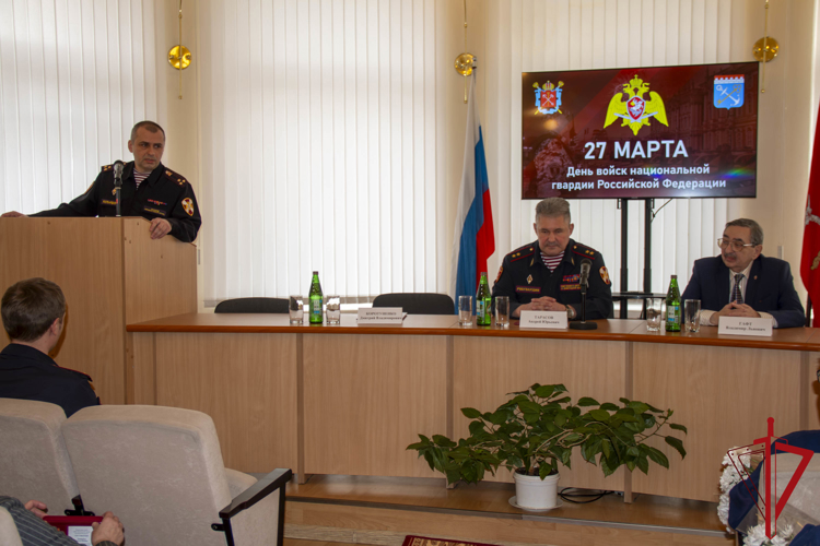 В Санкт-Петербурге состоялась церемония награждения служащих вневедомственной охраны ко Дню войск национальной гвардии