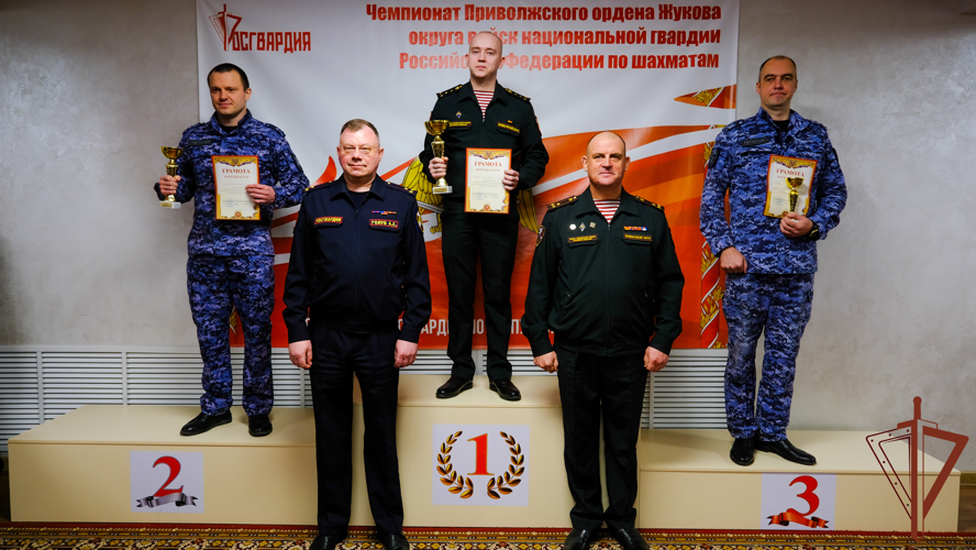 Чемпионат Приволжского округа Росгвардии по шахматам завершился в Йошкар-Оле