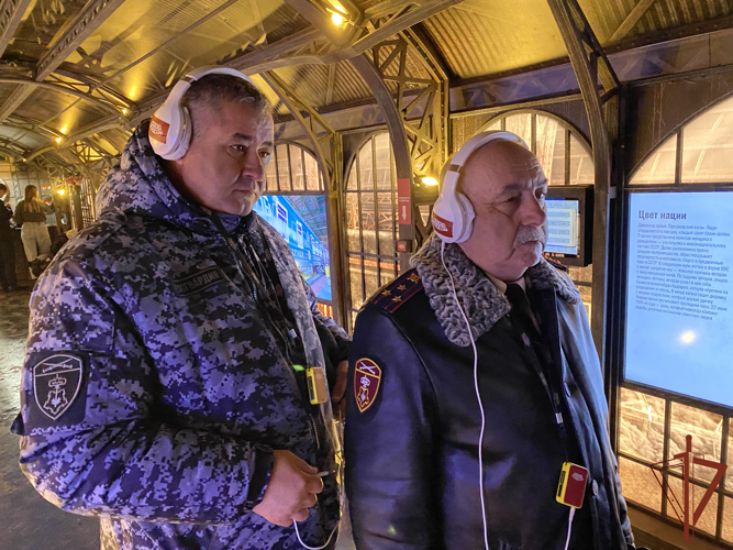 Росгвардейцы участвуют во встрече «Поезда Победы» на Северном Кавказе