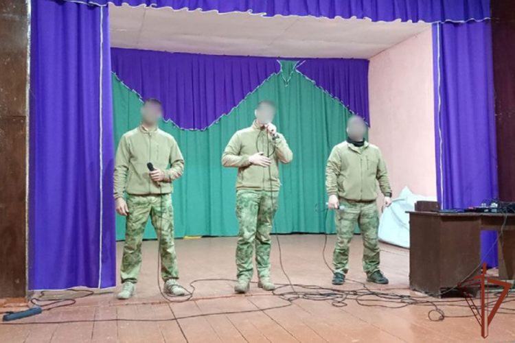 Фронтовые бригады ведомственных ансамблей выступили перед военнослужащими и сотрудниками Росгвардии в зоне СВО 