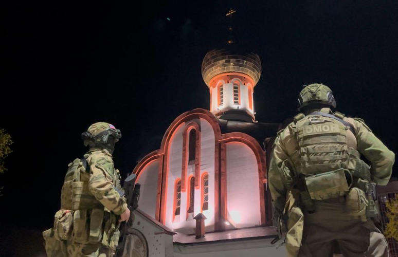 Военнослужащие и сотрудники группировки Росгвардии в Курской области приняли участие в пасхальных мероприятиях (видео)